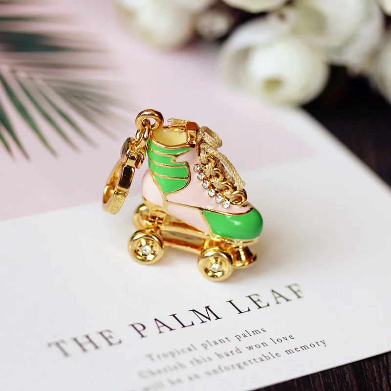 Fashion Small Pink/Green Roller skates Charm Handbag Zipper Chains For Women Bracelet, Necklace Pendant Jewelry Girl Gift
Fashion Small Pink/Green Roller skates Charm Handbag Zipper Chains For Women Bracelet, Necklace Pendant Jewelry Girl Gift