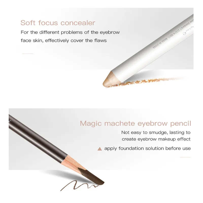 Double-effect shaping natural eyebrow pencil cover set maquiagem profissional completa eyebrow kit
Double-effect shaping natural eyebrow pencil cover set maquiagem profissional completa eyebrow kit