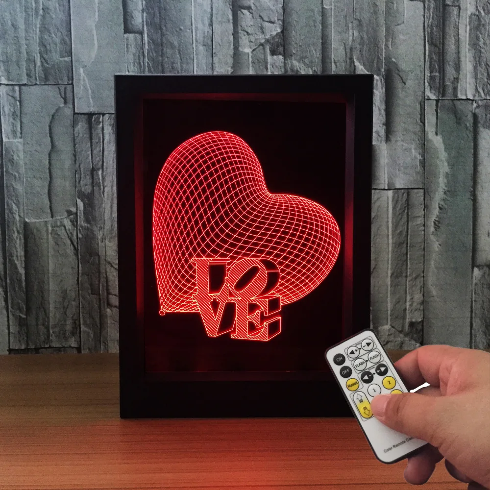 3D визуальная акриловая фоторамка, ночсветильник, фигурка любовного сердца, 7 цветов, регулируемая USB зарядка, украшение комнаты B23
3D визуальная акриловая фоторамка, ночсветильник, фигурка любовного сердца, 7 цветов, регулируемая USB зарядка, украшение комнаты B23
