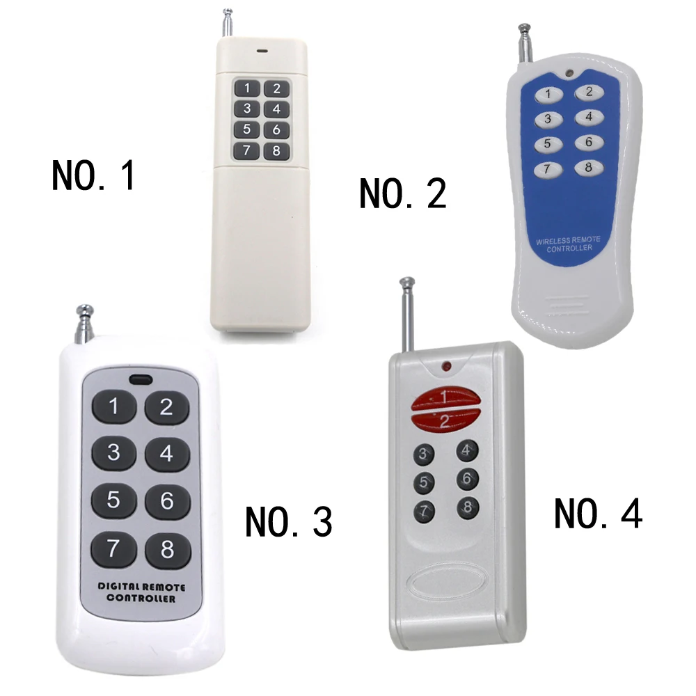 8 CH Channels 8CH RF Transmitter Wireless Remote Control Remote Controller 315 / 433 MHz
8 CH Channels 8CH RF Transmitter Wireless Remote Control Remote Controller 315 / 433 MHz