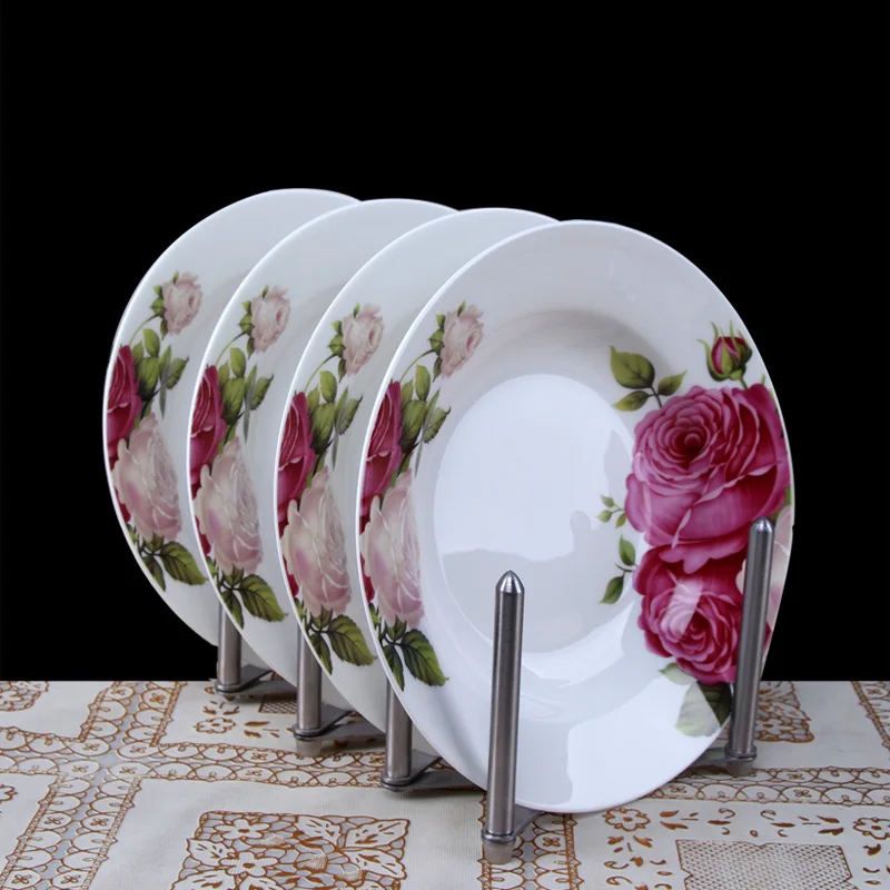 Фото Тарелка керамическая тарелка из костяного фарфора Западная 8 дюймовое блюдо для