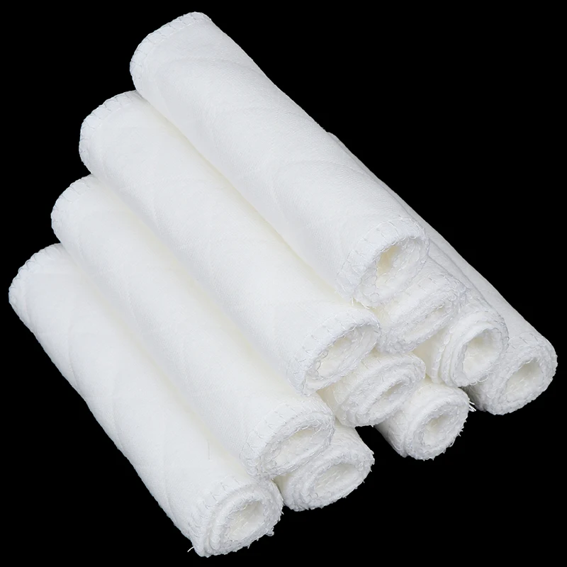 Washable nappy liners Soft Reusable Baby Cloth Diaper Nappy Liners insert 3 Layers Cotton care | Мать и ребенок