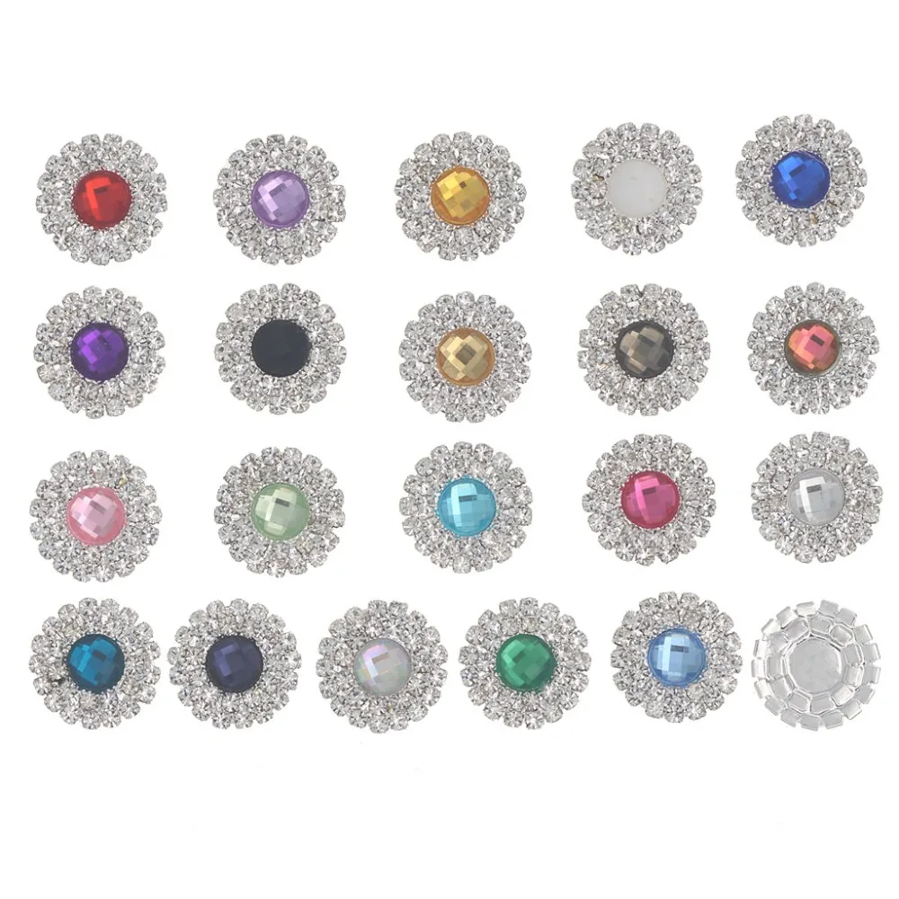 20mm Rhinestone Flatback Button Acrylic Sewing Accessories Diy Silver Decorative Ribbons Wedding Embellishment Decorations 10pcs
20mm Rhinestone Flatback Button Acrylic Sewing Accessories Diy Silver Decorative Ribbons Wedding Embellishment Decorations 10pcs