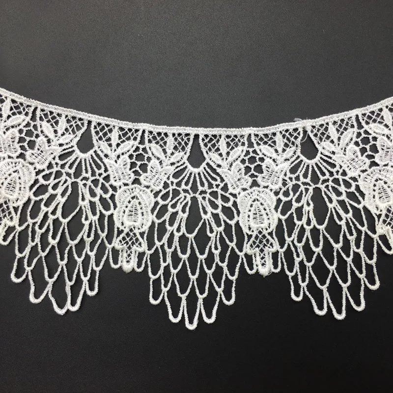 15Yards Embroidered Lace Trim Applique Water Soluble Cord Lace Sewing Pizzo High Quality African Lace Ribbon Dentelle Blanche
15Yards Embroidered Lace Trim Applique Water Soluble Cord Lace Sewing Pizzo High Quality African Lace Ribbon Dentelle Blanche