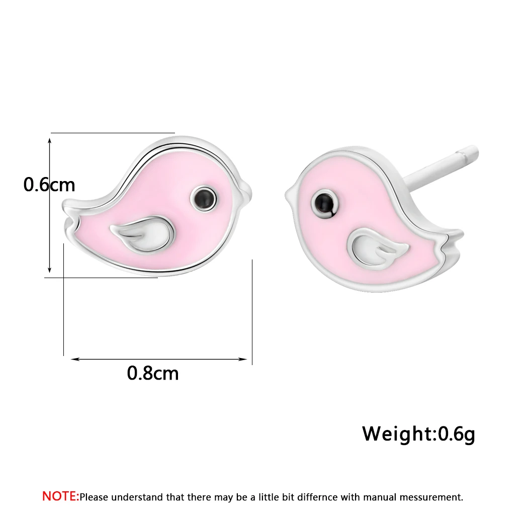 Todorova Sweet Cute Pink Enamel Bird Stud Earrings for Kids Children Girls Lovely Animal Jewelry
Todorova Sweet Cute Pink Enamel Bird Stud Earrings for Kids Children Girls Lovely Animal Jewelry