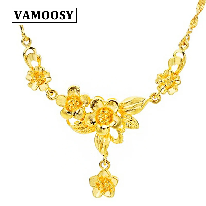 VAMOOSY 2018 New Original Exquisite Luxury Carving Flower Necklaces Women's Color Wedding Jewelry Rich Bride Necklace
VAMOOSY 2018 New Original Exquisite Luxury Carving Flower Necklaces Women's Color Wedding Jewelry Rich Bride Necklace