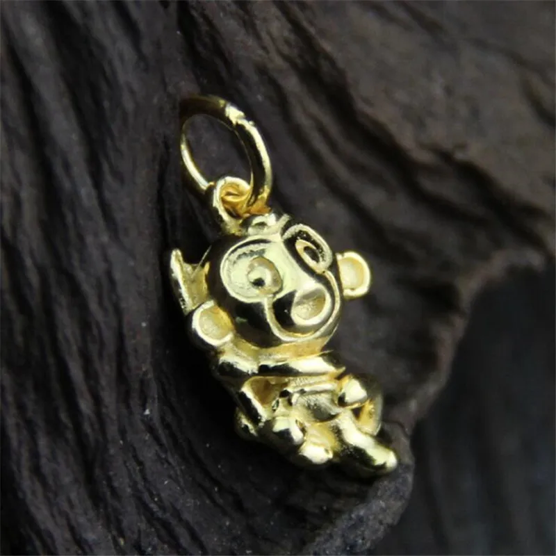 925 Sterling Silver Adorable Stereoscopic 3D Little Monkey King Charms Pendant For Clavicle Chain Necklace Female GPT029
925 Sterling Silver Adorable Stereoscopic 3D Little Monkey King Charms Pendant For Clavicle Chain Necklace Female GPT029