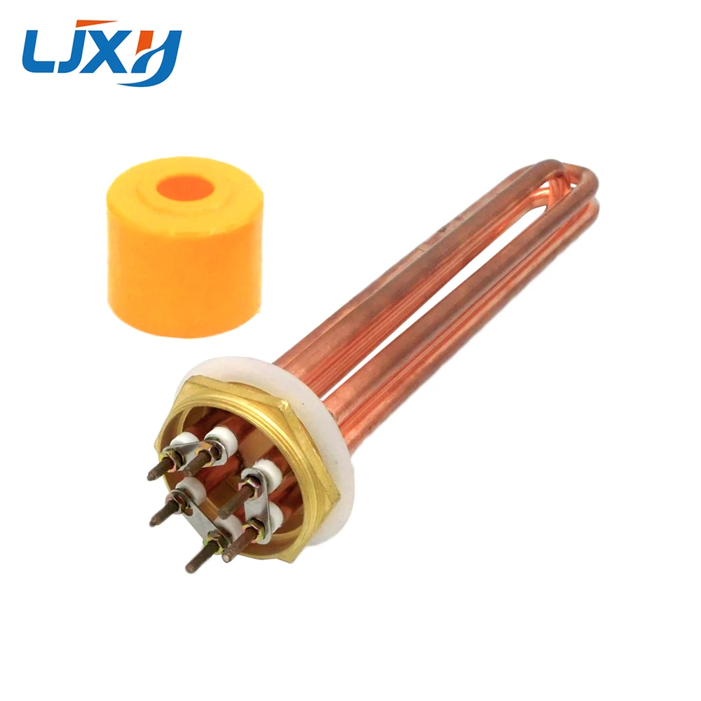 

LJXH DN50/2inch Water Heater Heating Element Copper Thread Tubular Electric Heaters Parts 110V/220V/380V 3KW/4.5KW/6KW/9KW/12KW