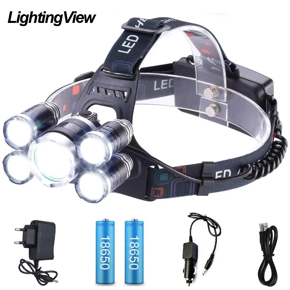 Налобный фонарь Lightingview, супер яркий 5 светодиодный T6, лм, 4 режима, для открытой рыбалки, кемпинга, с аккумулятором 18650
Налобный фонарь Lightingview, супер яркий 5 светодиодный T6, лм, 4 режима, для открытой рыбалки, кемпинга, с аккумулятором 18650