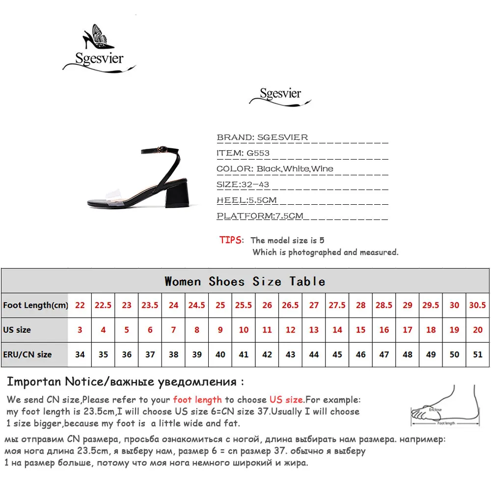 Sgesvier size 32-43 new summer sandals buckle high heels ladies prom wedding shoes elegant Transparent women sandals 2020 G553
Sgesvier size 32-43 new summer sandals buckle high heels ladies prom wedding shoes elegant Transparent women sandals 2020 G553