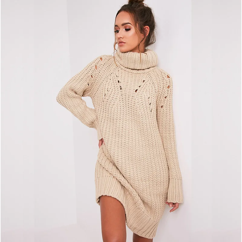 new autumn winter Pullover Thicker Hole Turtleneck women sweater Loose Hollow out Knitting Big size dress female
new autumn winter Pullover Thicker Hole Turtleneck women sweater Loose Hollow out Knitting Big size dress female