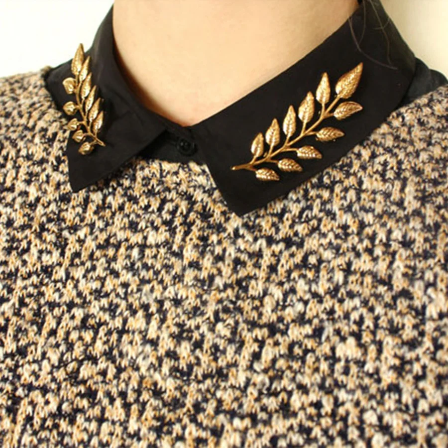 Charms Unisex Retro Vintage Leaves Brooch Suit Collar Shirt Pin Buckle Scarf Clip Brooches for Men Women A0357
Charms Unisex Retro Vintage Leaves Brooch Suit Collar Shirt Pin Buckle Scarf Clip Brooches for Men Women A0357