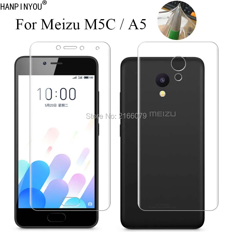 For Meizu M5c / A5 5.0" Soft TPU Front Back Full Cover Screen Protector Transparent Protective Film + Clean Tools
For Meizu M5c / A5 5.0" Soft TPU Front Back Full Cover Screen Protector Transparent Protective Film + Clean Tools