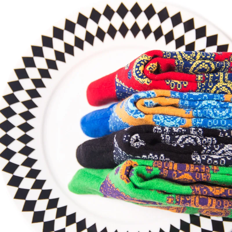 2019 Cotton Fashion Happy Tide Socks 4 Colors Personality Jacquard Totem National Wind Men's Stockings Skate Socks Wholesale
2019 Cotton Fashion Happy Tide Socks 4 Colors Personality Jacquard Totem National Wind Men's Stockings Skate Socks Wholesale