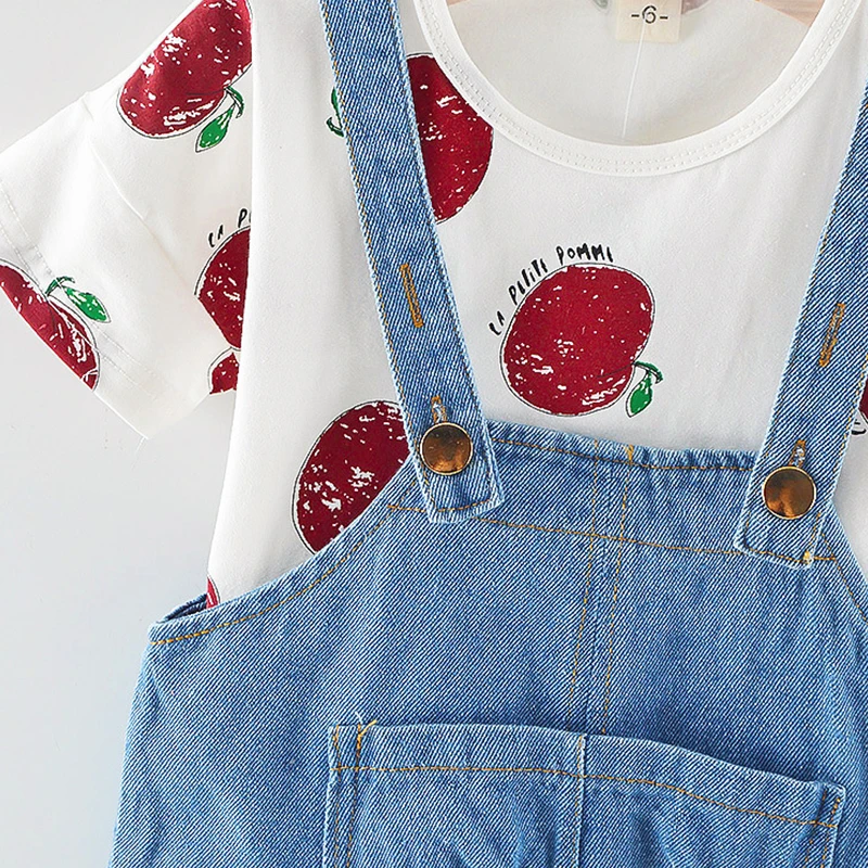 KISBINI 2019 Sweet Baby Girls Clothes Summer Sets Cartoon Short Sleeve Cotton T-Shirt+Bib Pants For Girls Toddler Kids Clothes
KISBINI 2019 Sweet Baby Girls Clothes Summer Sets Cartoon Short Sleeve Cotton T-Shirt+Bib Pants For Girls Toddler Kids Clothes