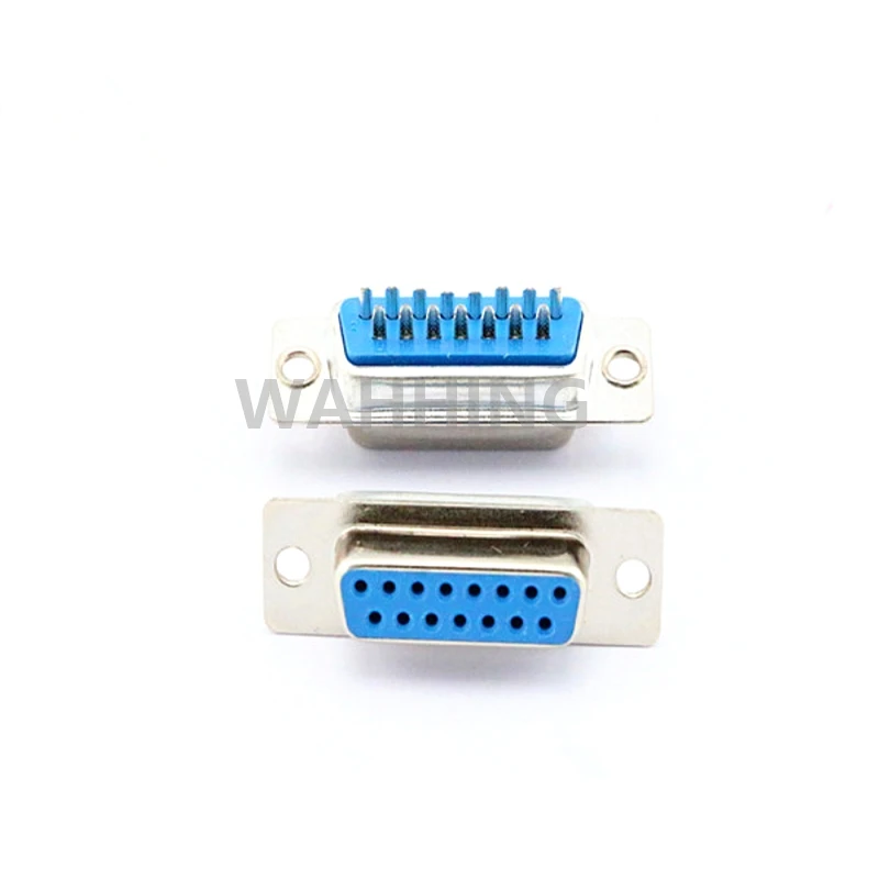 2 Set DB15P VAG serial port connector DB15 female socket Plug D-Sub 15Pin copper adapter with Plastic Case DIY HY1250 | Компьютеры и