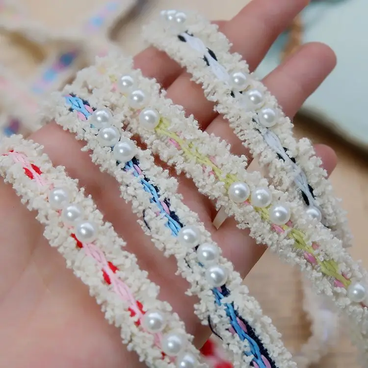 1.5CM Vintage Nylon Pearl Beaded Embroidered Lace Trim Ribbon Fabric Handmade DIY Costume Dress Sewing Supplies Craft
1.5CM Vintage Nylon Pearl Beaded Embroidered Lace Trim Ribbon Fabric Handmade DIY Costume Dress Sewing Supplies Craft