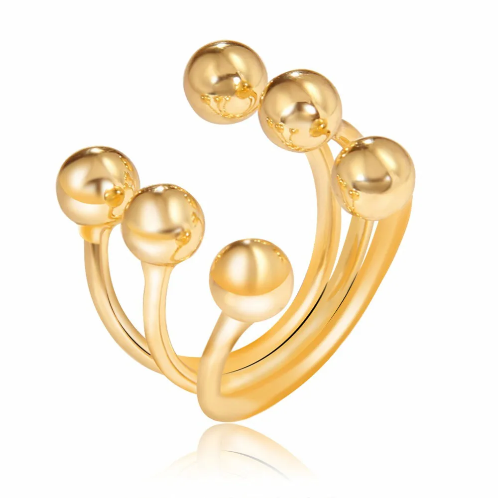 Rings For Women Fashion Gold Colour Punk Individuality Adjustable Jewellery Girl Gifts 3 Multilayer Gold Explanation Ring
Rings For Women Fashion Gold Colour Punk Individuality Adjustable Jewellery Girl Gifts 3 Multilayer Gold Explanation Ring