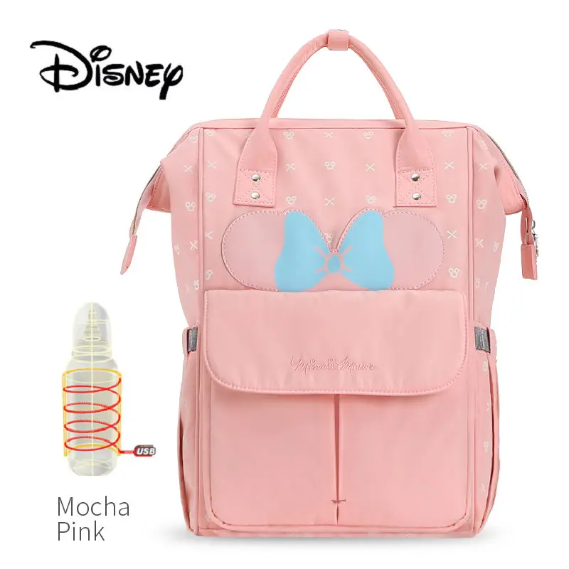 Сумки для подгузников Disney новинка 2019 детские сумки мам с USB бутылкой сумка