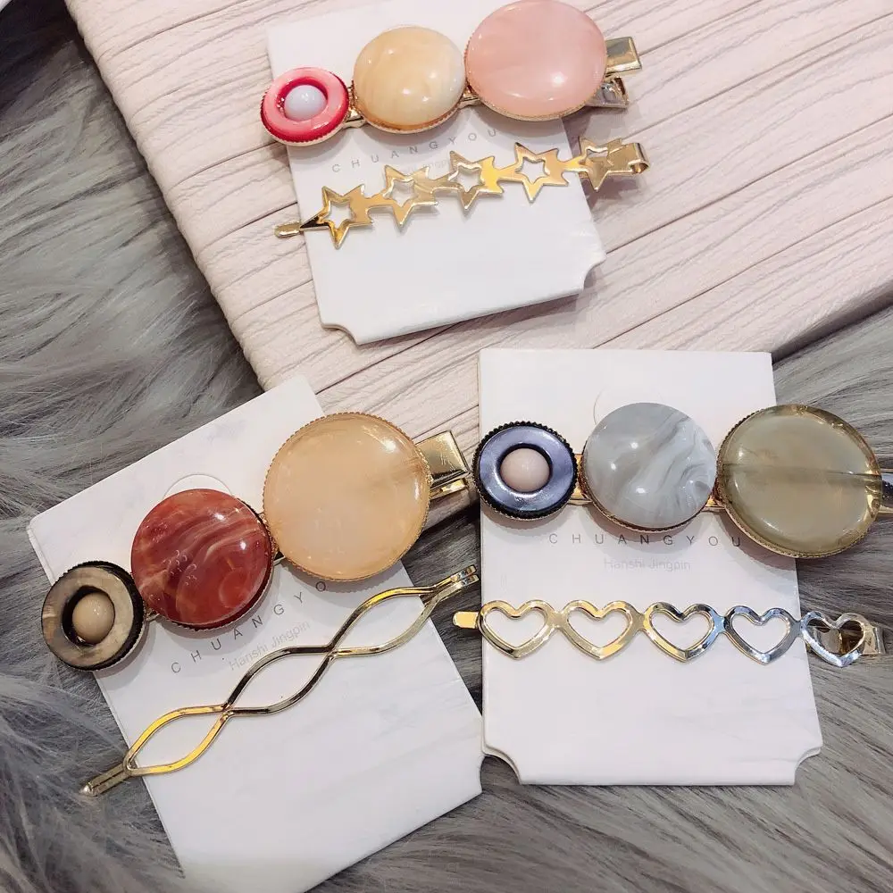 2Pcs/Set New Arrival Korean Fashion Design Pearl Metal Hair Clip Round Shape Acetic Acid Barrette Beauty Styling Tools
2Pcs/Set New Arrival Korean Fashion Design Pearl Metal Hair Clip Round Shape Acetic Acid Barrette Beauty Styling Tools
