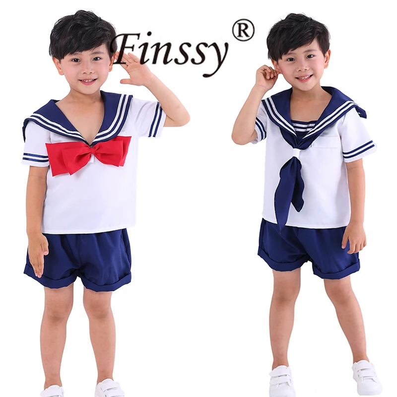 Baby Boys Halloween Navy Cosplay Summer Costumes Army Suit Kids Dress Sailor Uniform Stage Wear Performance Dance Clothing | Тематическая