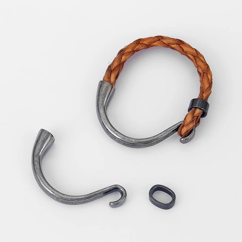 Wholesale Lot 10 Sets Half Cuff Bracelet Findings Hook Clasp For 9x5mm Leather Cord
Wholesale Lot 10 Sets Half Cuff Bracelet Findings Hook Clasp For 9x5mm Leather Cord