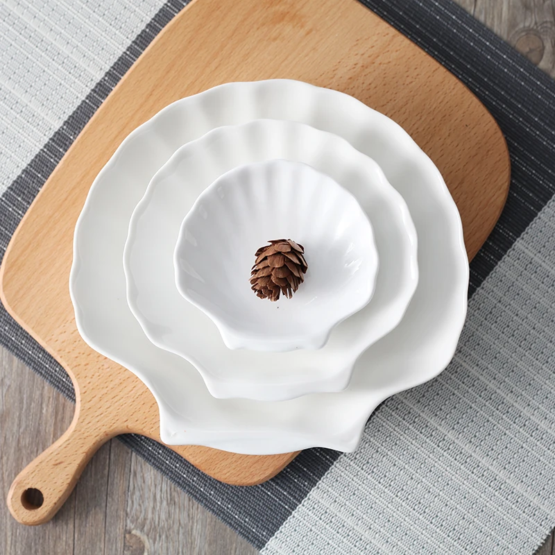 Shell Creative Ceramic Tableware Hotel Restaurant Snack Plate Plate Fruit Steak Plate
Shell Creative Ceramic Tableware Hotel Restaurant Snack Plate Plate Fruit Steak Plate