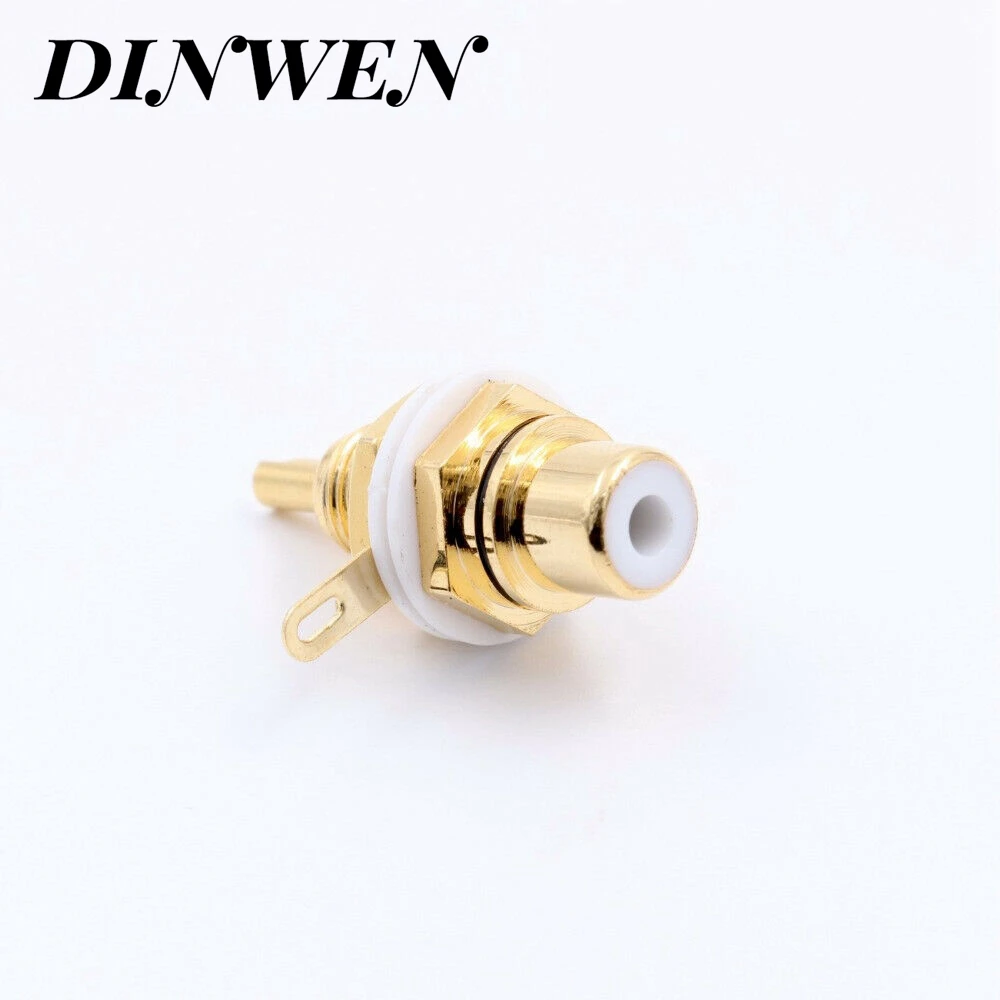 RCA PLUG JACK SOCKET CONNECTOR 24K Gold Plated Brass Female Phono Jack for TV DVD CD Player Amplifier Preamp Signal Equipment
RCA PLUG JACK SOCKET CONNECTOR 24K Gold Plated Brass Female Phono Jack for TV DVD CD Player Amplifier Preamp Signal Equipment