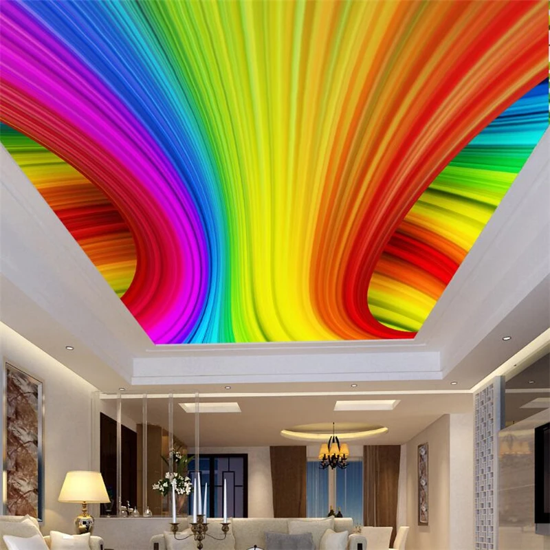 beibehang Large custom color colorful three-dimensional abstract lines Zenith ceiling murals home decoration
beibehang Large custom color colorful three-dimensional abstract lines Zenith ceiling murals home decoration