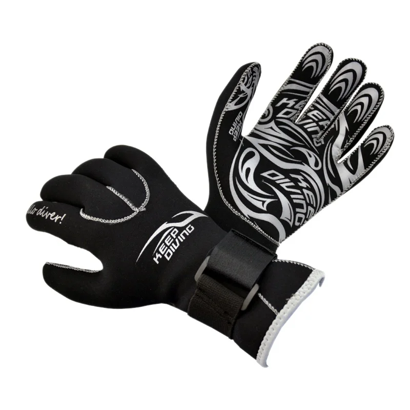 Neoprene Scuba Dive Gloves Snorkeling Equipment Anti Scratch Keep Warm Material Winter Swim Spearfishing 3mm | Спорт и развлечения
