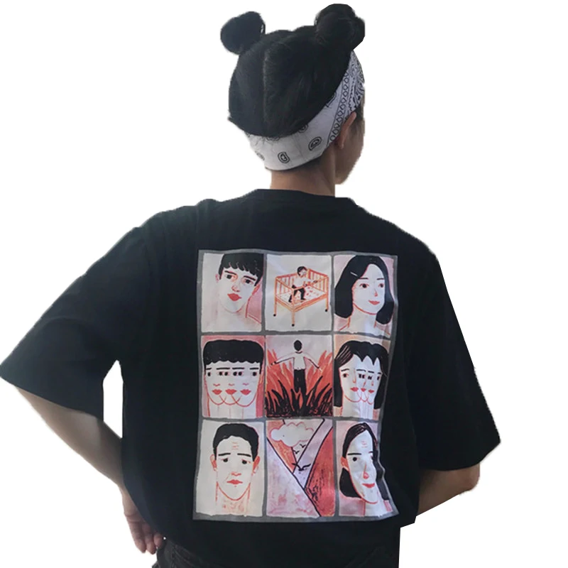 YouGeMan T-shirt Feminist 2019 Summer Newest Korean Ulzzang Harajuku Retro Character Print Short Sleeve Tshirt Top Women Shirt
YouGeMan T-shirt Feminist 2019 Summer Newest Korean Ulzzang Harajuku Retro Character Print Short Sleeve Tshirt Top Women Shirt