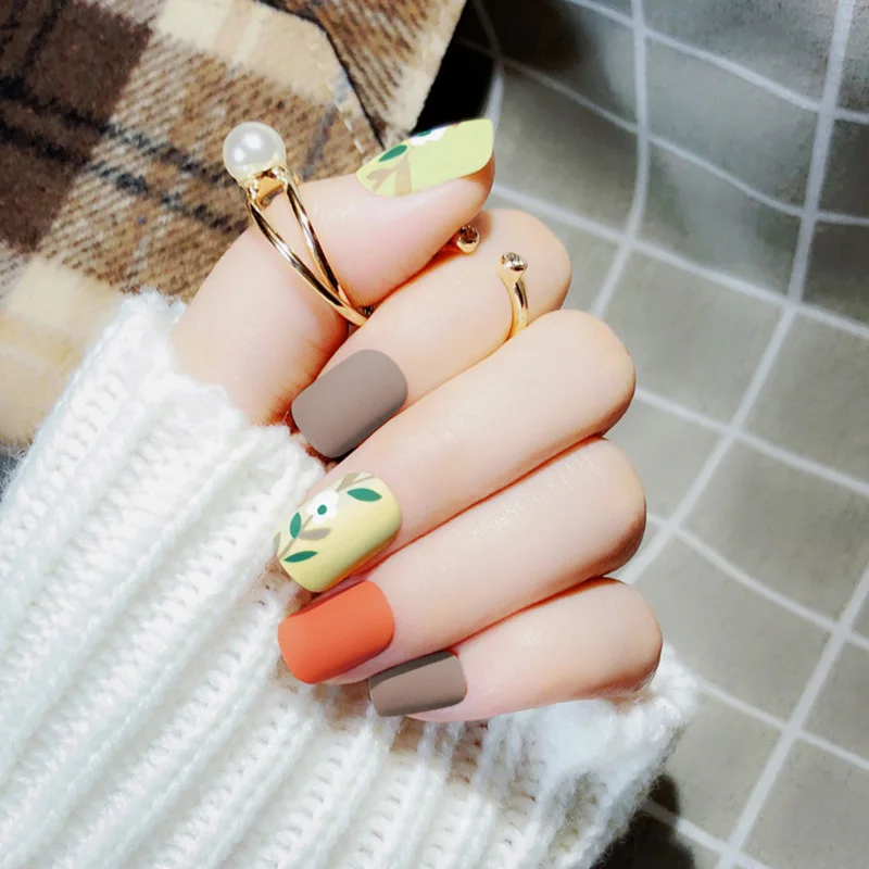24pcs Women Fake Nails Tip Frosted Matte Manicure Decoration DIY False Nails SK88
24pcs Women Fake Nails Tip Frosted Matte Manicure Decoration DIY False Nails SK88
