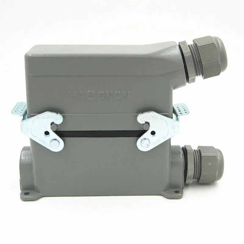 HDC-HE-024-3 Heavy Load Connector 24 Core 16A Rectangle High Pin Ming Heat Flux Avenue Plug
HDC-HE-024-3 Heavy Load Connector 24 Core 16A Rectangle High Pin Ming Heat Flux Avenue Plug