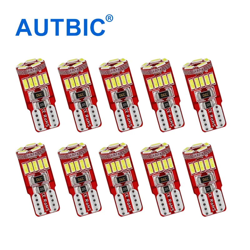 AUTBIC 10 шт. T10 Светодиодные лампы Canbus 4014 15 SMD Автомобильная интерьерная лампа для чтения 194 168 w5w светодиодные фонари для парковки
AUTBIC 10 шт. T10 Светодиодные лампы Canbus 4014 15 SMD Автомобильная интерьерная лампа для чтения 194 168 w5w светодиодные фонари для парковки