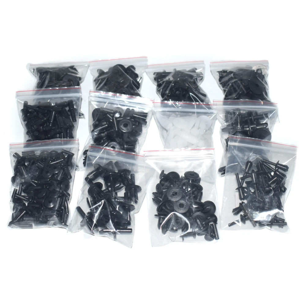 350 x Universal Car Clips Auto Plastic Push Type Rivet Retainer Fastener Bumper Fender Clip For Door Fenders CD DVD Cover Roof
350 x Universal Car Clips Auto Plastic Push Type Rivet Retainer Fastener Bumper Fender Clip For Door Fenders CD DVD Cover Roof