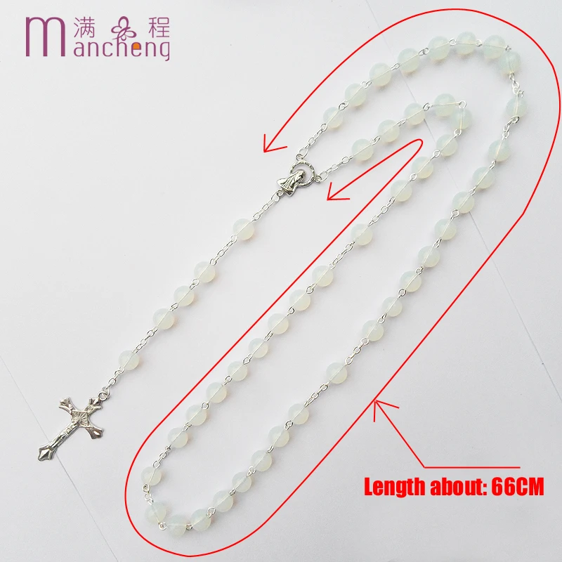 Best selling silver plated Religious Jesus opal beads necklace,New model opal Christian necklace for women wedding gift
Best selling silver plated Religious Jesus opal beads necklace,New model opal Christian necklace for women wedding gift