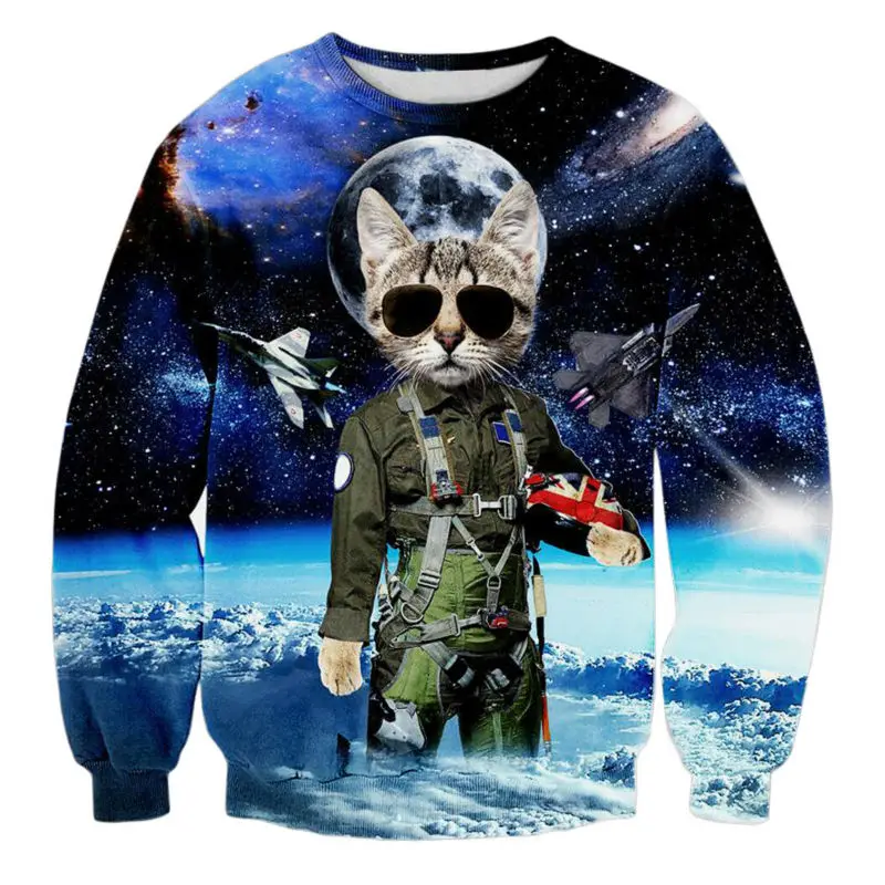 Cool Cat Men Sweatshirts 3D Printed Harajuku Galaxy Bright Moon Cartoon Animal Character Shirt Autumn Winter Long Sleeve Hoodies
Cool Cat Men Sweatshirts 3D Printed Harajuku Galaxy Bright Moon Cartoon Animal Character Shirt Autumn Winter Long Sleeve Hoodies