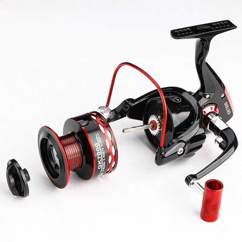 Pre-Loading Spinning Wheel 1000-7000 Metal Line Cup Left/Right Handle Reel Fishing 12+1BB 5.2:1 Ultra-light Spinning Reel
Pre-Loading Spinning Wheel 1000-7000 Metal Line Cup Left/Right Handle Reel Fishing 12+1BB 5.2:1 Ultra-light Spinning Reel