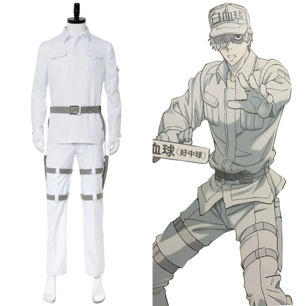 Costume Cells at Work! White Blood Cell Neutrophil Cosplay Costume Hat Men's Full Set Halloween Masquerade Costume Custom Made
Costume Cells at Work! White Blood Cell Neutrophil Cosplay Costume Hat Men's Full Set Halloween Masquerade Costume Custom Made