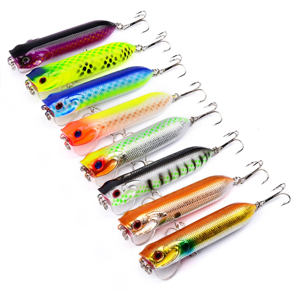 8PCS Sea Fishing Popper Minnow Frashwater Fish Bass lure hook baits 9cm/18g Free shipping
8PCS Sea Fishing Popper Minnow Frashwater Fish Bass lure hook baits 9cm/18g Free shipping