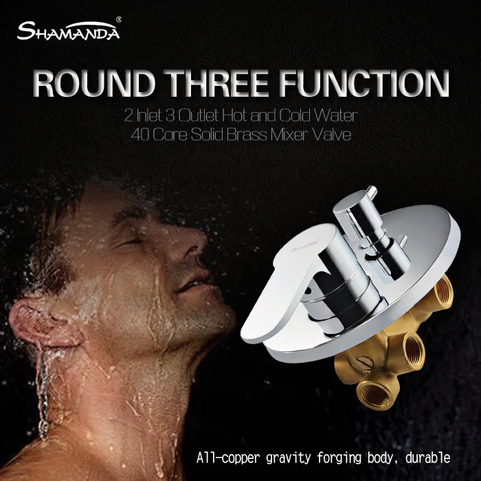 Free Shipping Brass Chrome In-Wall Sinlge/Double/Three Functions Single Handle Mixer Valve Bath and Shower Faucet
Free Shipping Brass Chrome In-Wall Sinlge/Double/Three Functions Single Handle Mixer Valve Bath and Shower Faucet