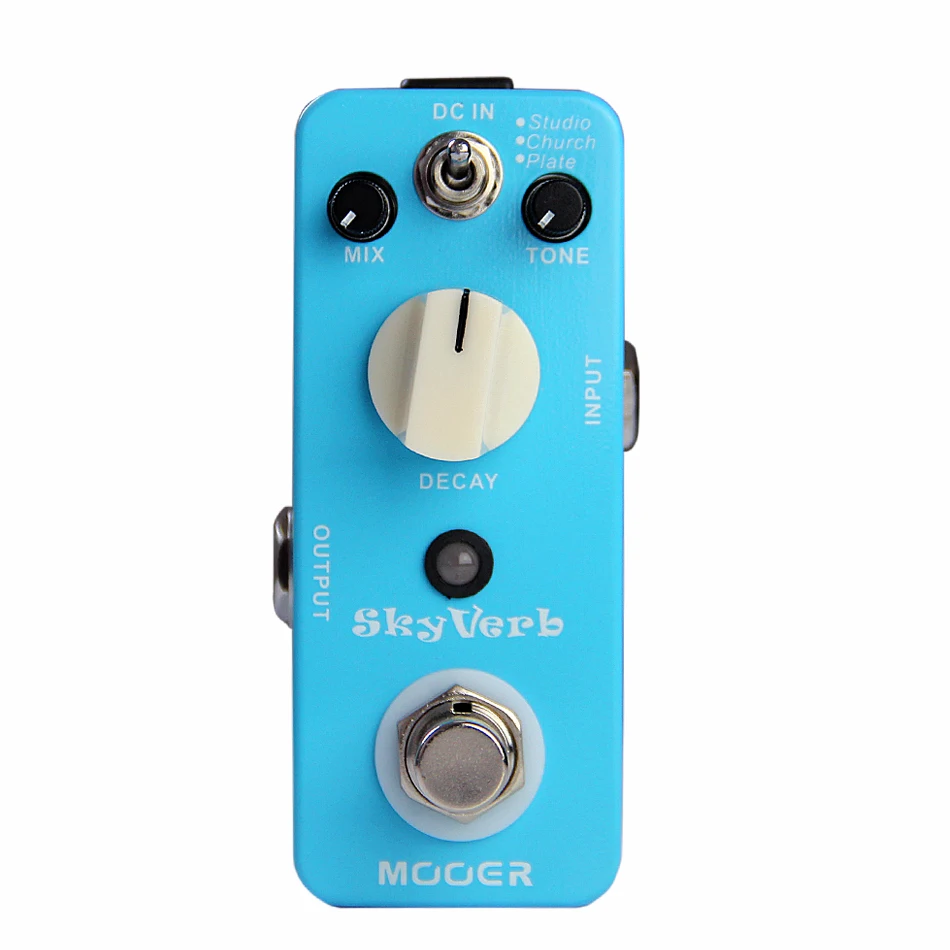 Guitar Pedal /MOOER effect pedal Skyverb High quality digital reverb pedal
Guitar Pedal /MOOER effect pedal Skyverb High quality digital reverb pedal