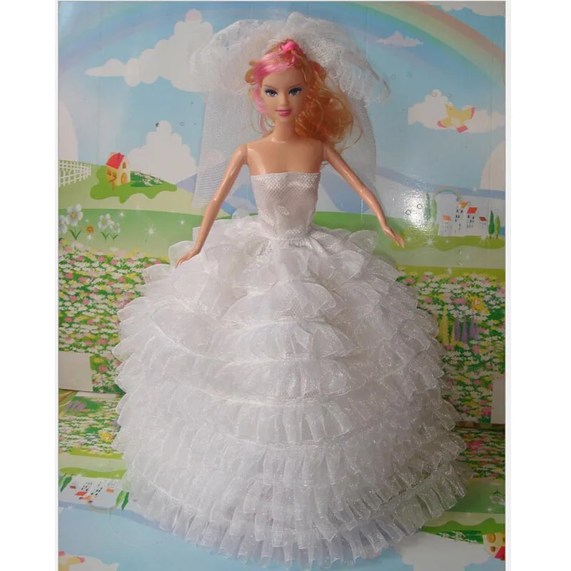 20PCS.LOT Wholesale Dolls Accessories 1/6 High Quality 8 Layers White Gown Dolls Dress
20PCS.LOT Wholesale Dolls Accessories 1/6 High Quality 8 Layers White Gown Dolls Dress
