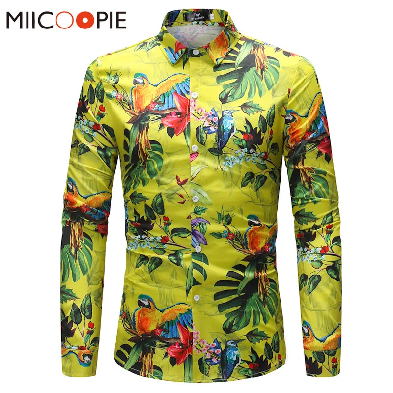 Mens Shirt Brand Clothing Parrot Printing Beach Leisure Fashion Long Sleeve Casual Shirt Male Camisa Masculina Hawaii 4
Mens Shirt Brand Clothing Parrot Printing Beach Leisure Fashion Long Sleeve Casual Shirt Male Camisa Masculina Hawaii 4