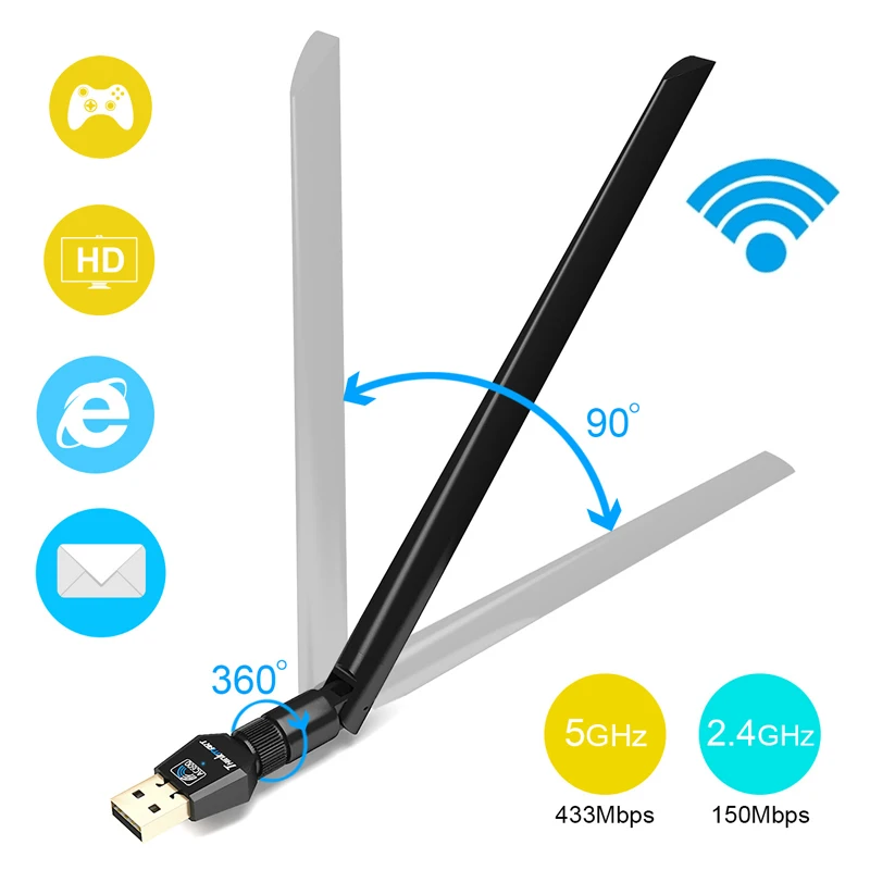 WiFi USB Антенна адаптер AC600Mbps беспроводной WiFi адаптер 600 м 2,4G 5 ГГц Двухдиапазонная Wifi сетевая карта 802.11a/b/g/n Прямая поставка
WiFi USB Антенна адаптер AC600Mbps беспроводной WiFi адаптер 600 м 2,4G 5 ГГц Двухдиапазонная Wifi сетевая карта 802.11a/b/g/n Прямая поставка