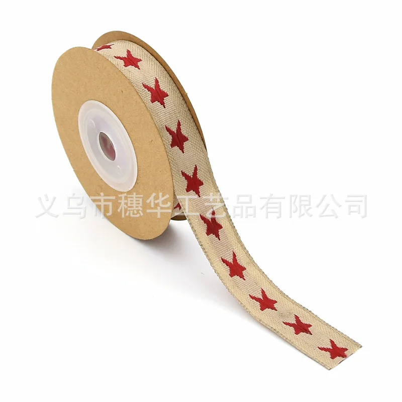 15mm Cotton Linen Christmas Decor Ribbon Christmas Tree Star Jaquard Ribbon for Christmas Party Supplies Party Gifts 5 yards
15mm Cotton Linen Christmas Decor Ribbon Christmas Tree Star Jaquard Ribbon for Christmas Party Supplies Party Gifts 5 yards