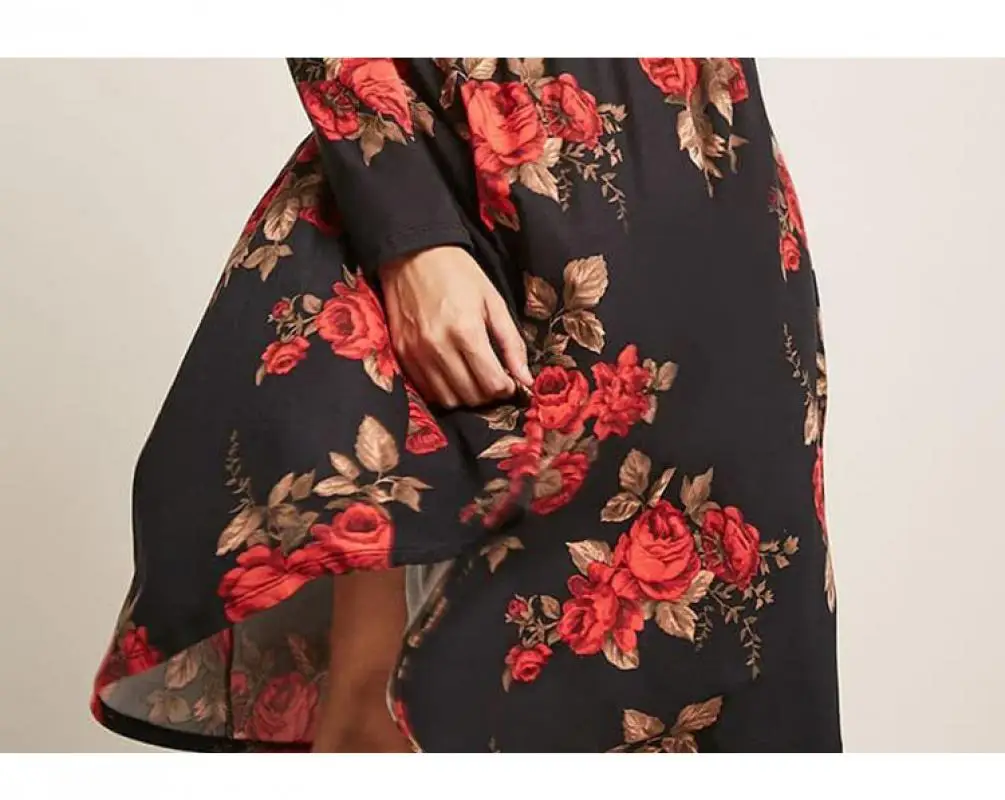 Woman Vintage High Waist Dress 2019 Fashion Mid-Long Slim Style Printed Dress Female Floral Elegant One-Piece Casual Vestidos
Woman Vintage High Waist Dress 2019 Fashion Mid-Long Slim Style Printed Dress Female Floral Elegant One-Piece Casual Vestidos