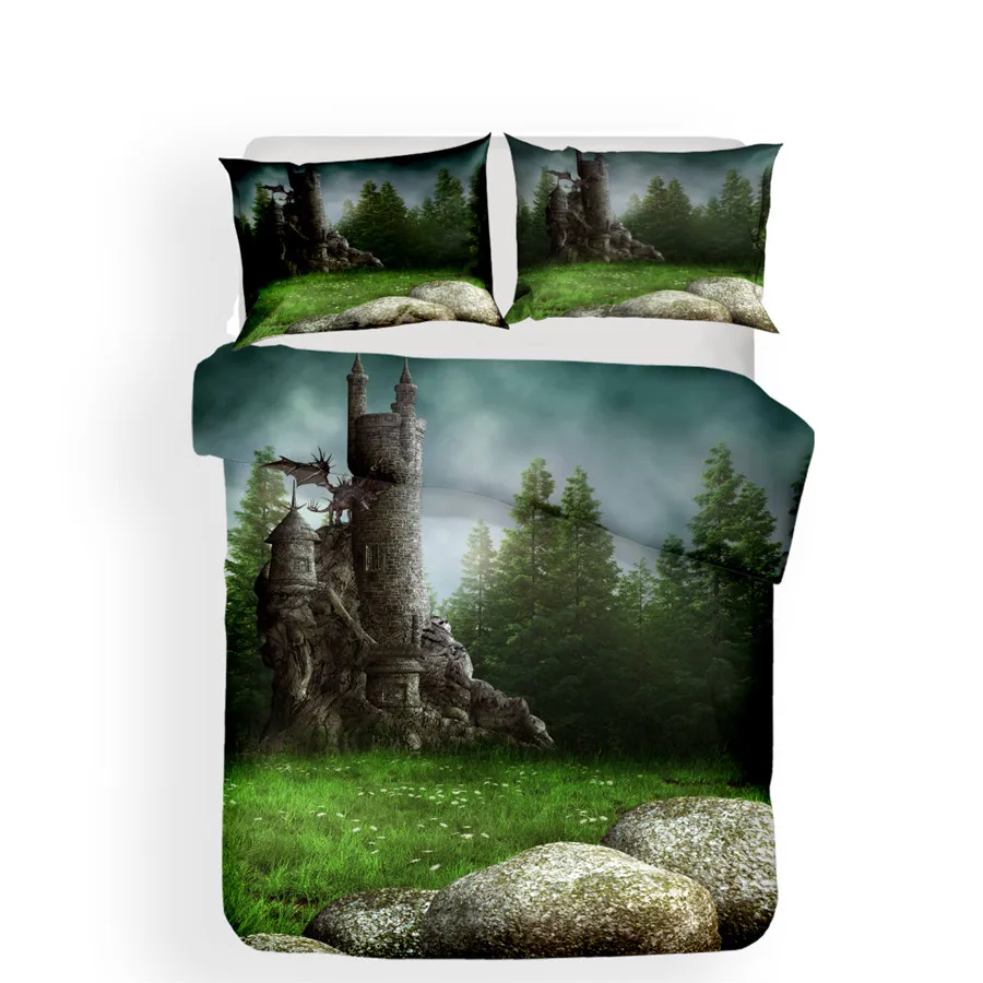 HELENGILI 3D Bedding Set Forest Dreamland Print Duvet Cover Set Bedcloth with Pillowcase Bed Set Home Textiles #MJSL-130
HELENGILI 3D Bedding Set Forest Dreamland Print Duvet Cover Set Bedcloth with Pillowcase Bed Set Home Textiles #MJSL-130