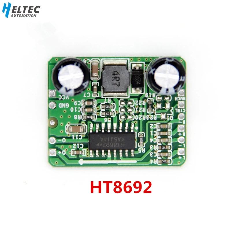 Digital Power Amplifier Boards AB / D Class 8W Mono HT8692 Differential Input 2.5-5.5V Boost Adjustable
Digital Power Amplifier Boards AB / D Class 8W Mono HT8692 Differential Input 2.5-5.5V Boost Adjustable