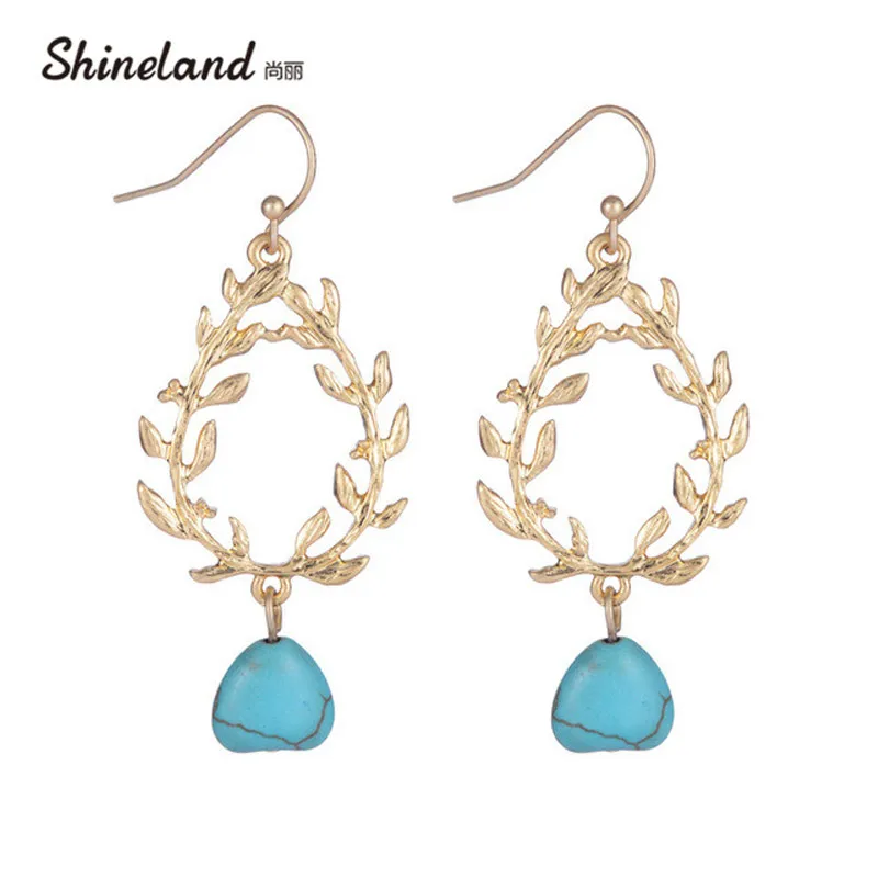 Shineland Bohemian Drop Earrings Hollow Out trendyen Leaf Blue Stone Dangle Earrings For Women Pendientes Brincos Summer Style
Shineland Bohemian Drop Earrings Hollow Out trendyen Leaf Blue Stone Dangle Earrings For Women Pendientes Brincos Summer Style